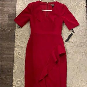 Red cocktail dress